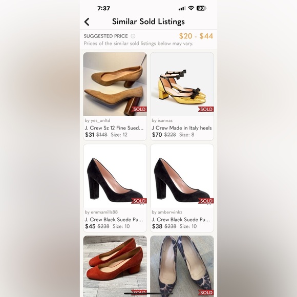 J Crew Made in Italy Suede Round Toe Heels - Picture 11 of 11